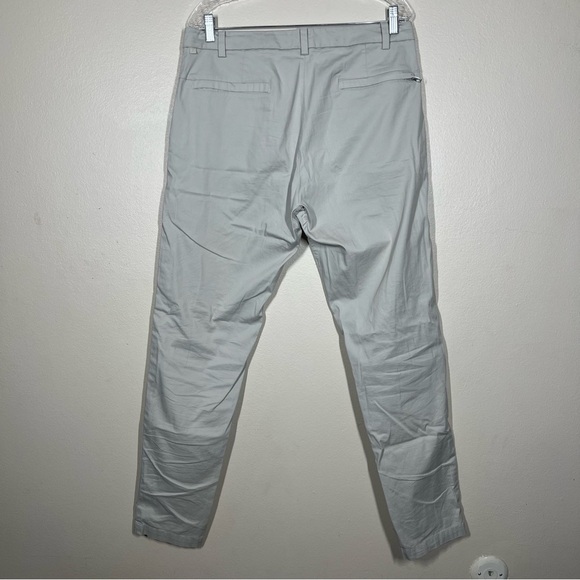 Lululemon Mens Commission Pants Classic Swift Cotton Size 34x34 Beige Khaki - Picture 5 of 9